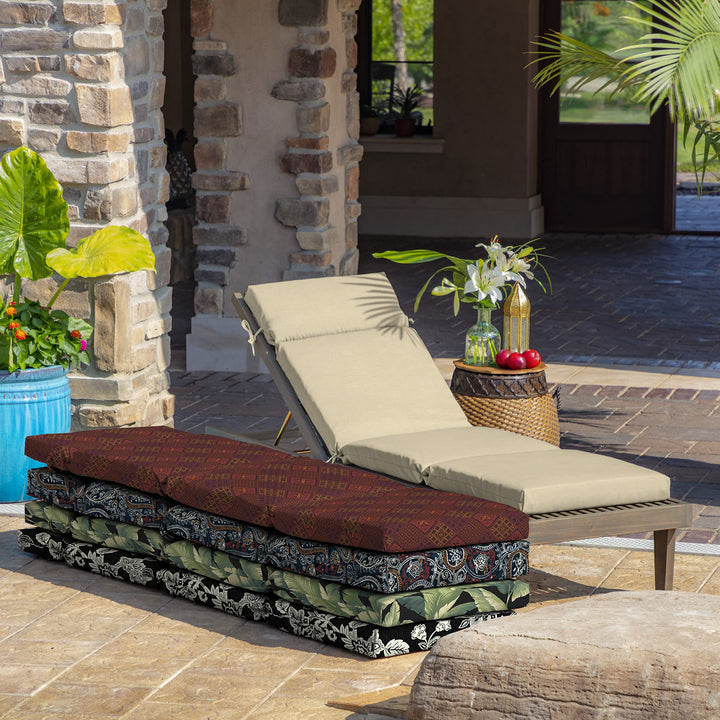 Arden Selections Leala Texture Outdoor Chaise Lounge Cushion