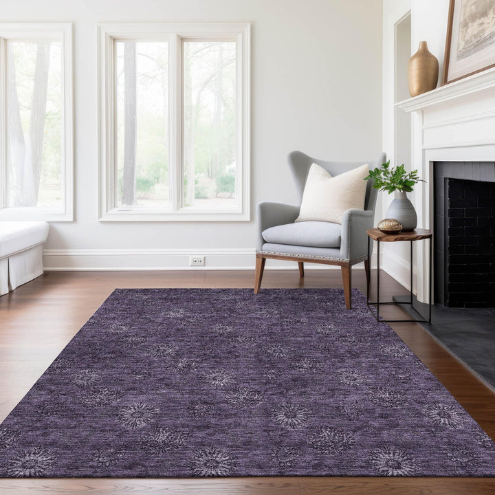 Addison Rugs Chantille ACN788 Eggplant 8' x 10' Indoor/Outdoor Machine - Diamond Home USA