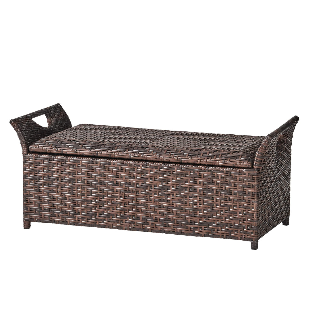 Christopher Knight Home Wing Outdoor Storage Bench Multibrown