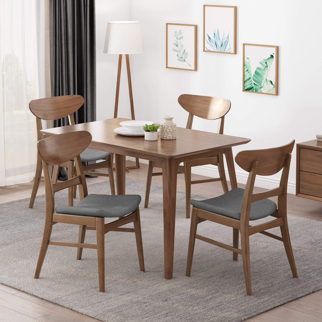 Christopher Knight Home Frances Mid-Century Modern Dining Chairs (Set of 4) 100% Dark