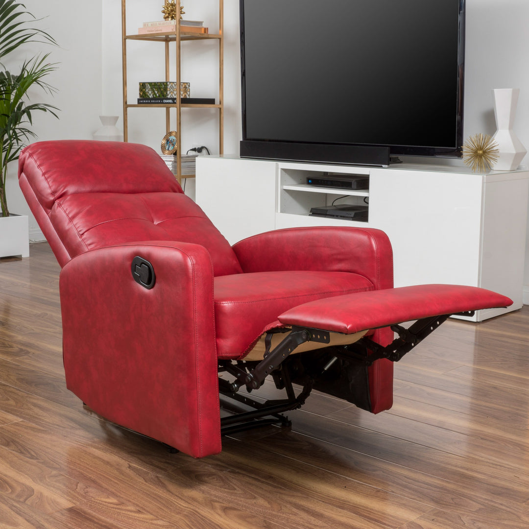 Christopher Knight Home Samedi PU Recliner Oxblood