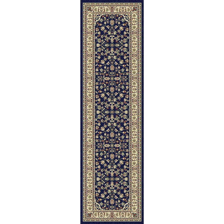 Formal Flower Oriental Runner Rug Polypropylene Traditional