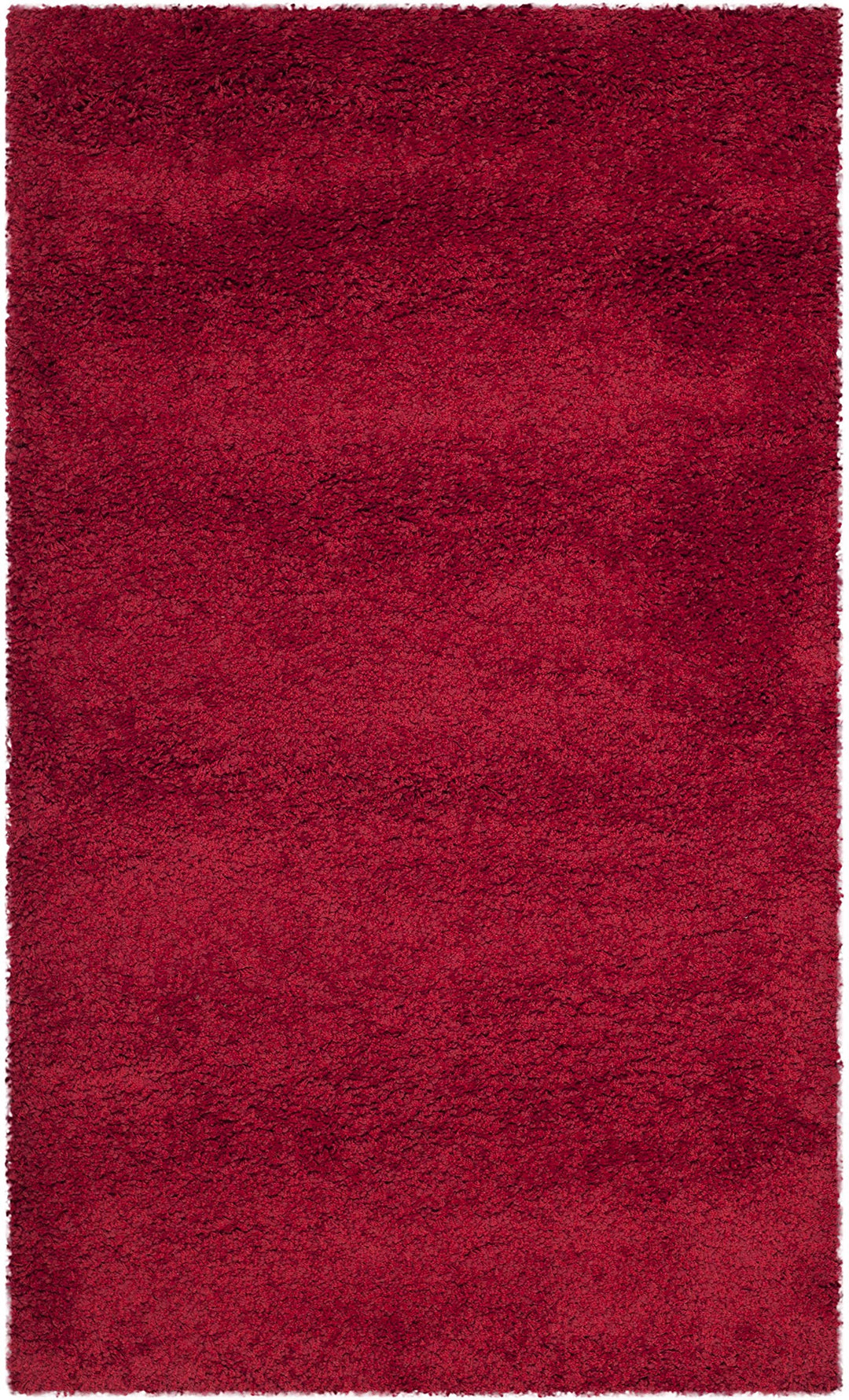 SAFAVIEH Milan Shag Collection Accent Rug - 3' x 5' Red Solid Design