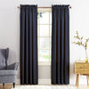 Sun Zero Barrow Energy Efficient Rod Pocket Curtain Single Panel 54 x 84 - Navy