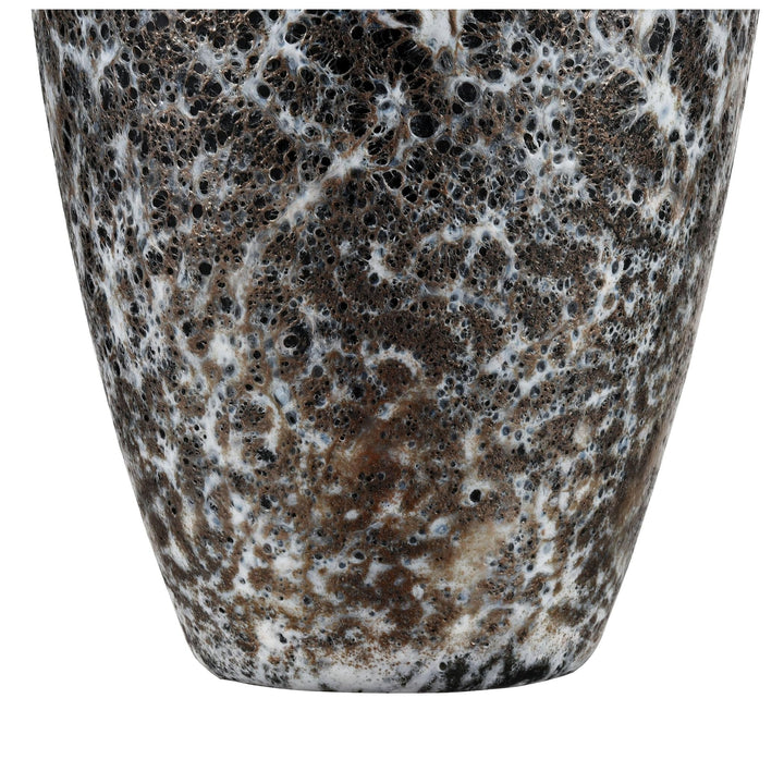 Vase Large Black Glass