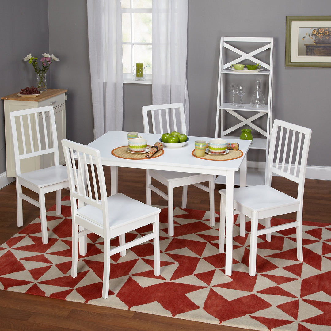 Target Marketing Systems Camden Collection Modern Slatted Back Dining Chairs Set