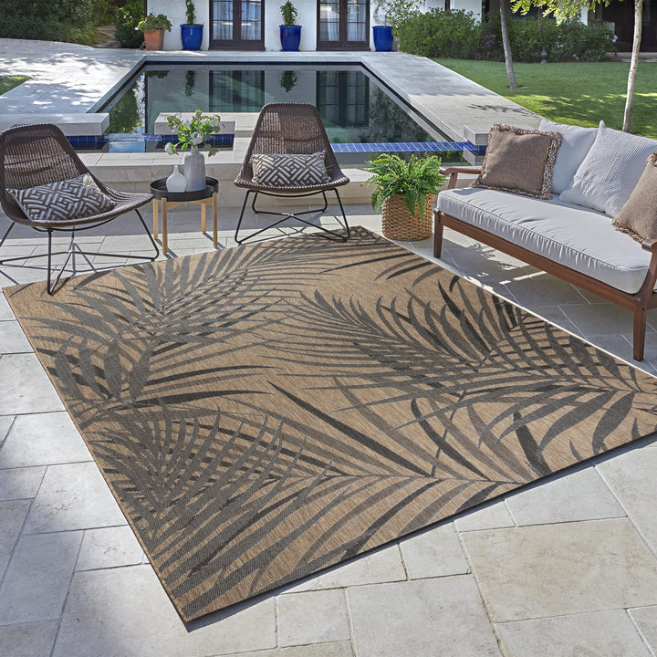 Gertmenian Indoor Outdoor Area Rug Classic Flatweave Washable Stain & UV