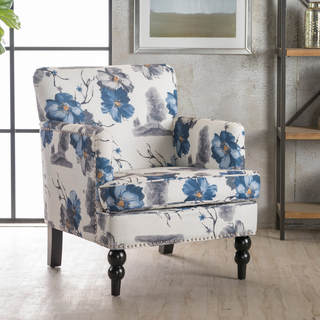 Christopher Knight Home Boaz Fabric Club Chair - Floral Print