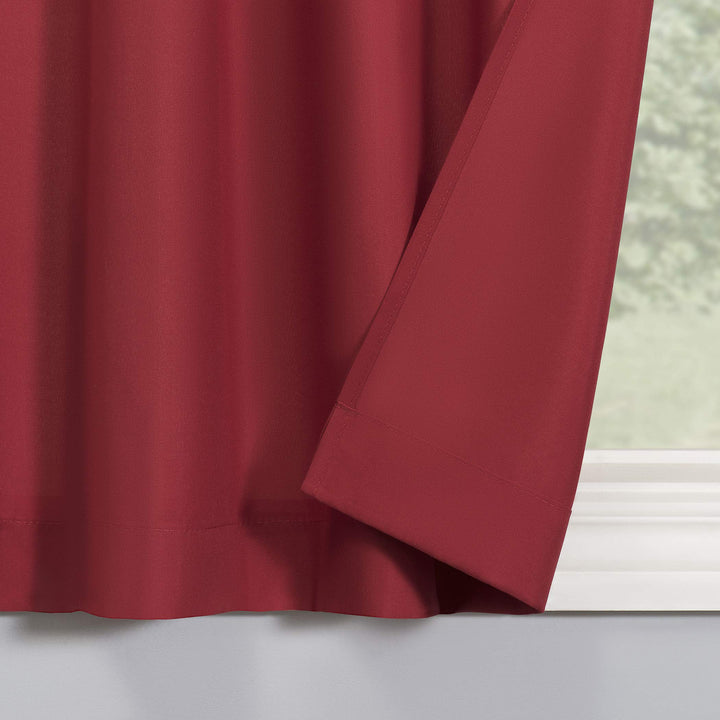 No. 918 Martine Microfiber Semi-Sheer Rod Pocket Kitchen Curtain Valance and