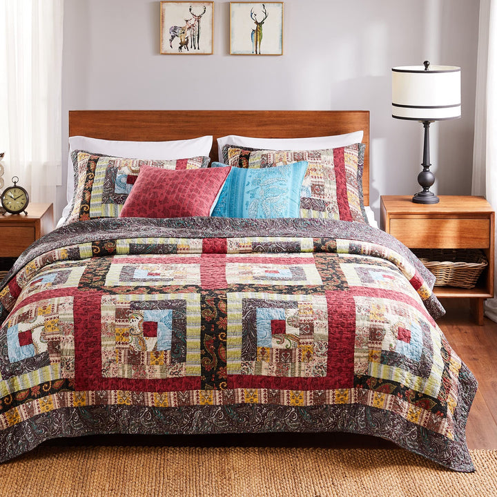 Greenland Home Colorado Lodge Quilt Set Full/Queen (3 Piece) Multi