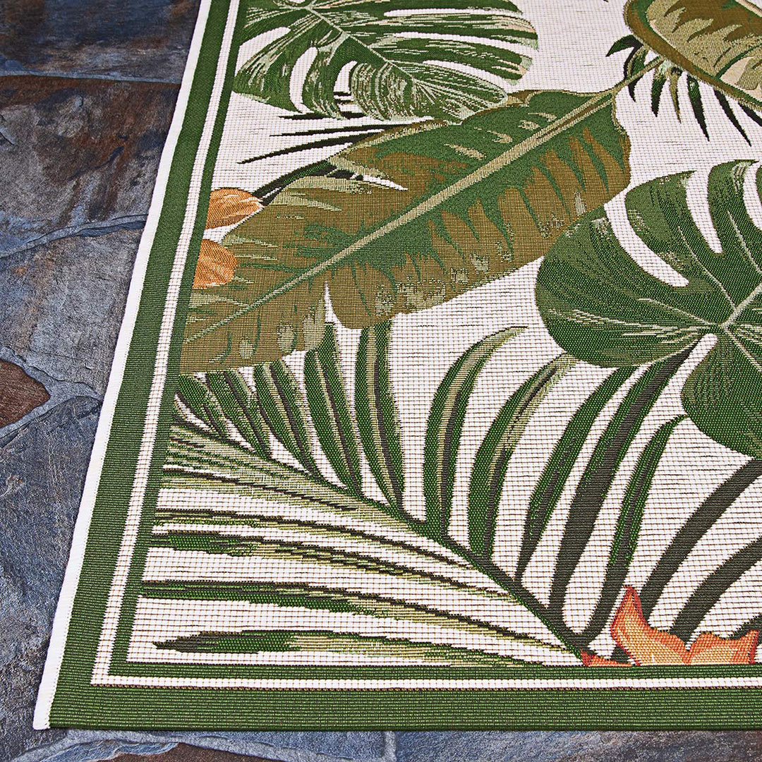 Couristan Dolce Flowering Fern Indoor/Outdoor Area Rug 2'3" x 7'10" Runner