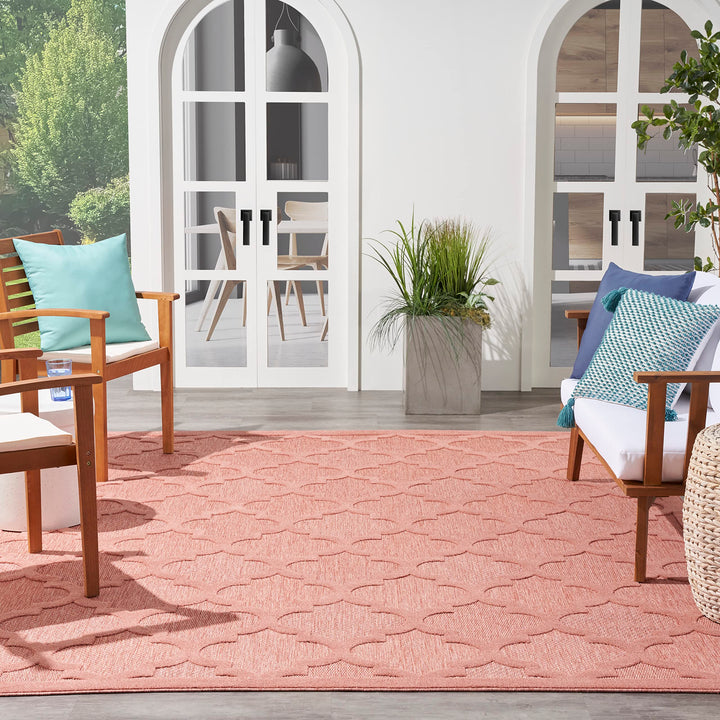 Nourison Easy Care Indoor/Outdoor Moroccan Trellis Area Rug