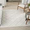 Nourison Easy Care Indoor/Outdoor Ivory/White 6' x 9' Area Rug Moroccan 6' x 9' - Ivory/White