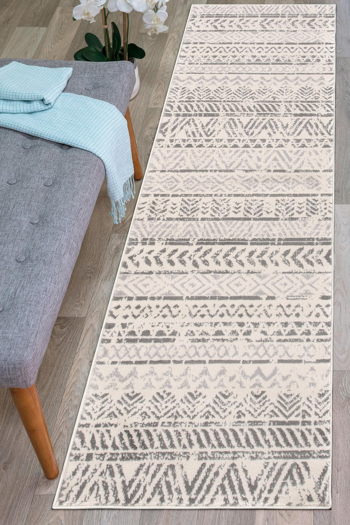 Rugshop Geometric Boho Rug Perfect for high traffic areas of your Living Room -