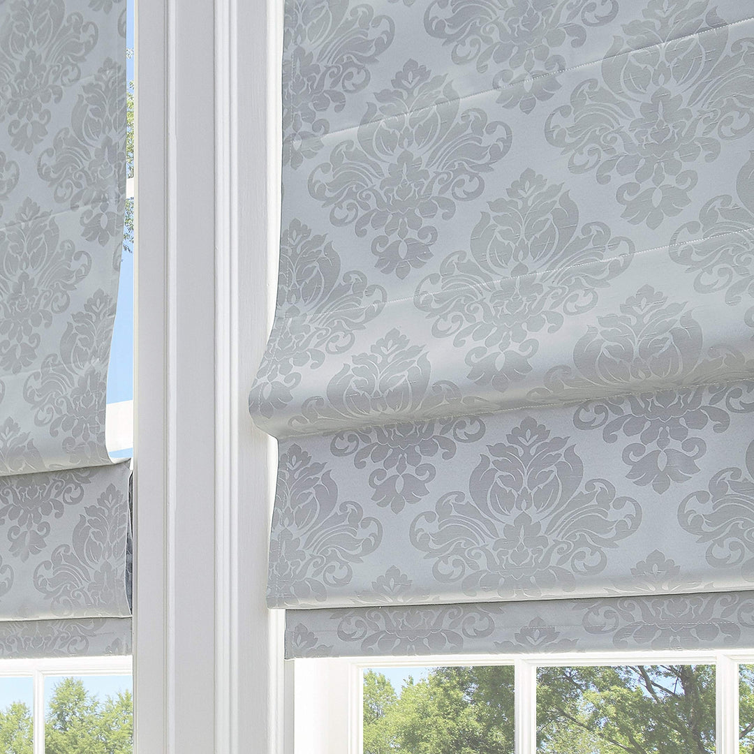 Damask Room Darkening Cordless Roman Shade