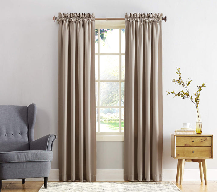 Porch & Den Inez Room Darkening Window Curtain Panel and Valance, Single Panel