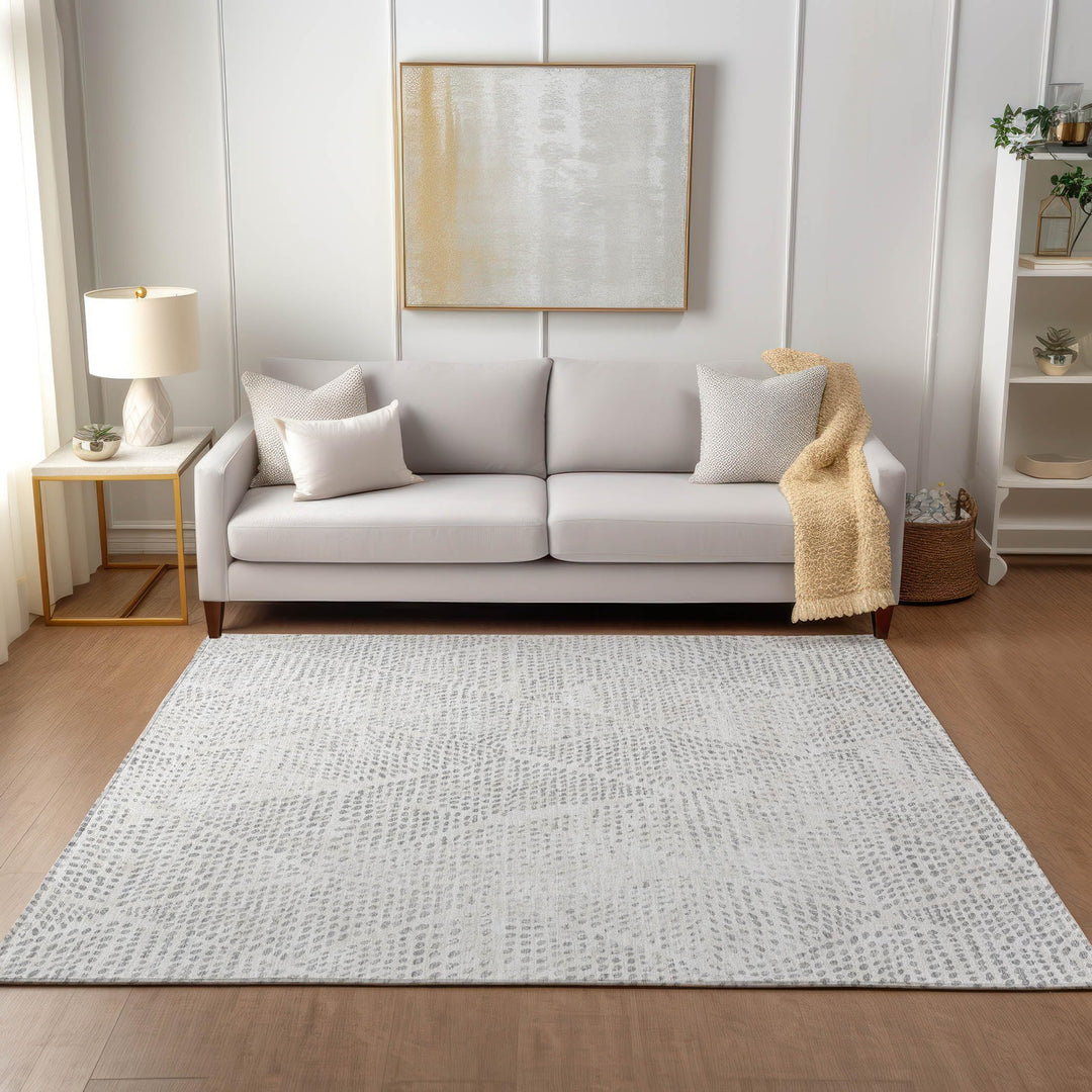 Machine Washable Indoor/ Outdoor Chantille Contemporary Diamonds Rug