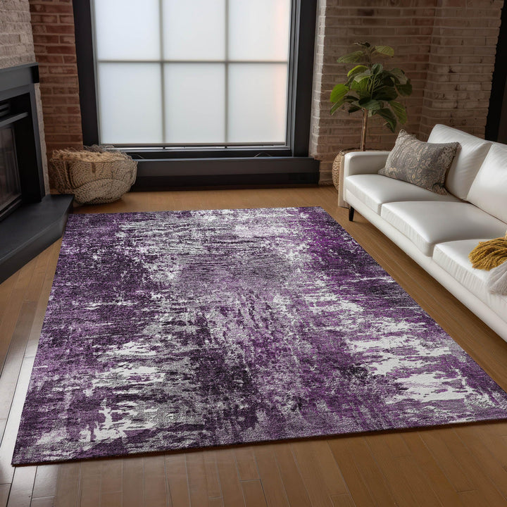 Machine Washable Indoor/ Outdoor Chantille Abstract Contemporry Rug