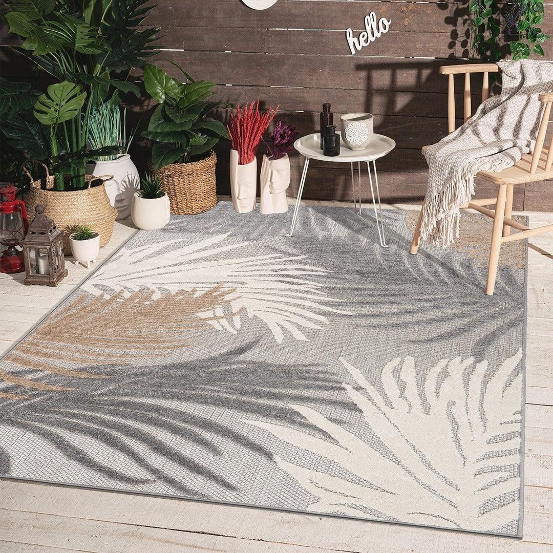 Rugshop Lucca Contemporary Floral Indoor/Outdoor Area Rug