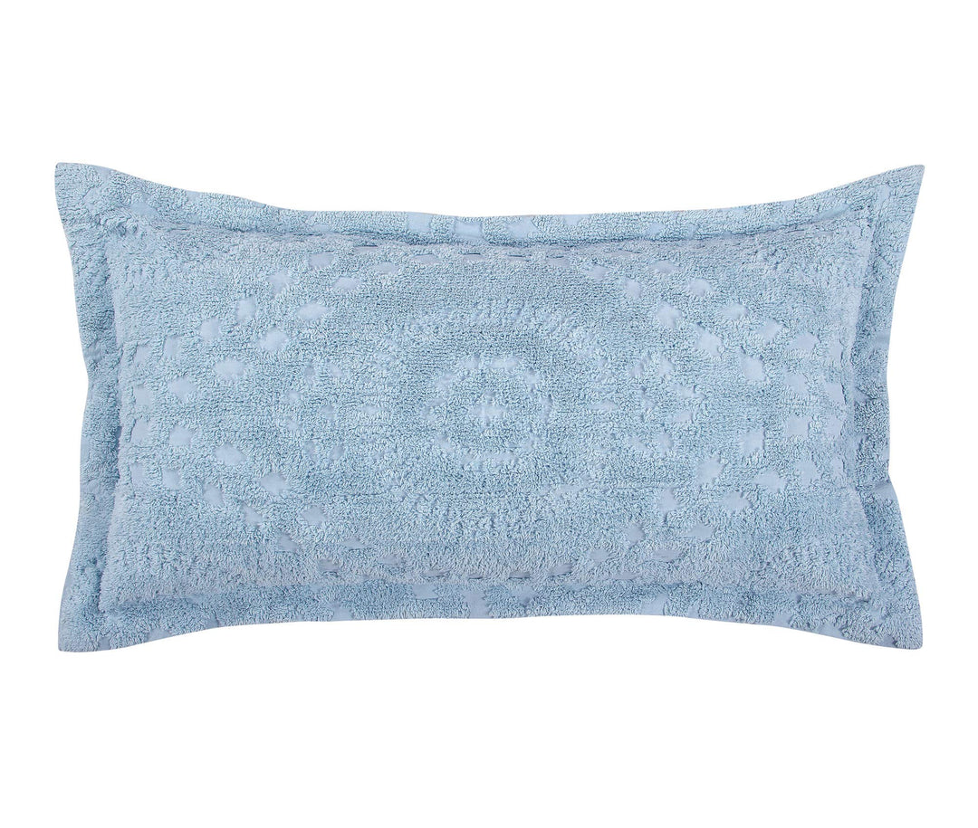 Better Trends Rio Collection is Super Soft and Light Weight in Floral Design Blue - King Sham