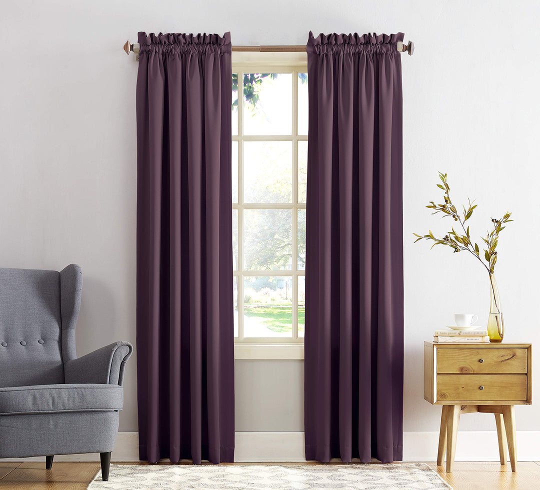 Porch & Den Inez Room Darkening Window Curtain Panel and Valance, Single Panel