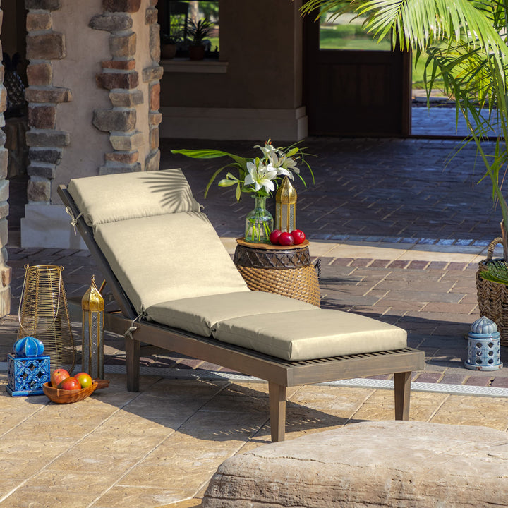 Arden Selections Leala Texture Outdoor Chaise Lounge Cushion