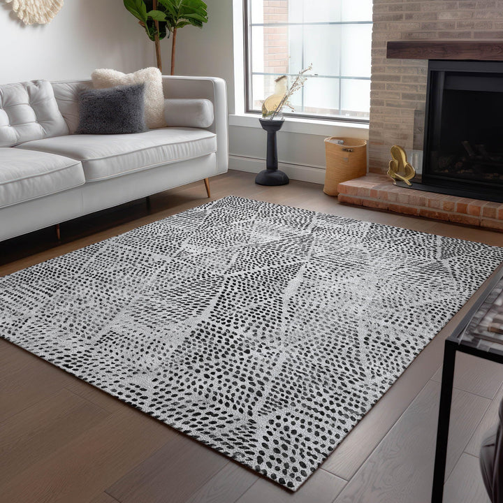 Machine Washable Indoor/ Outdoor Chantille Contemporary Diamonds Rug