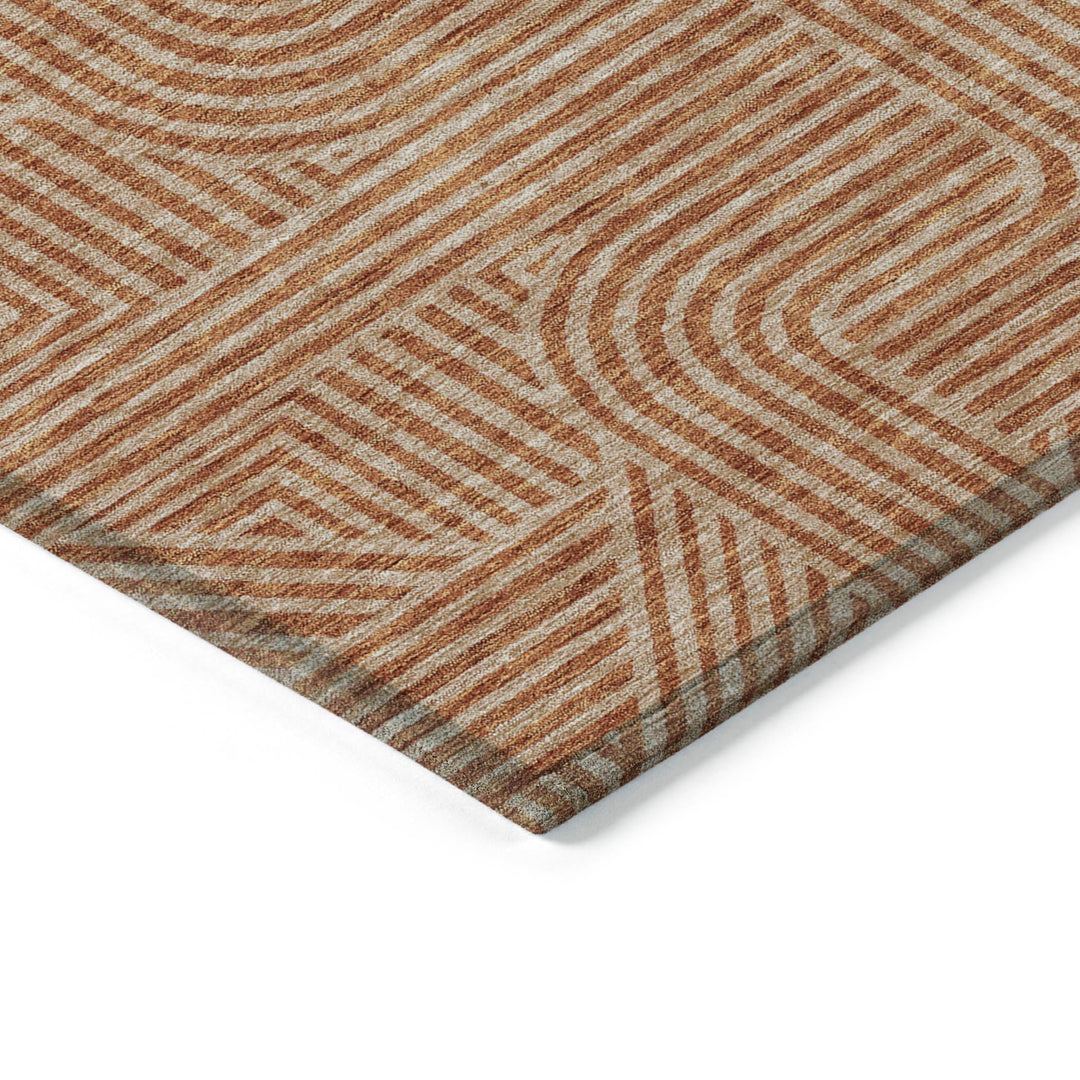 Machine Washable Indoor/ Outdoor Chantille Contemporary Geo Rug