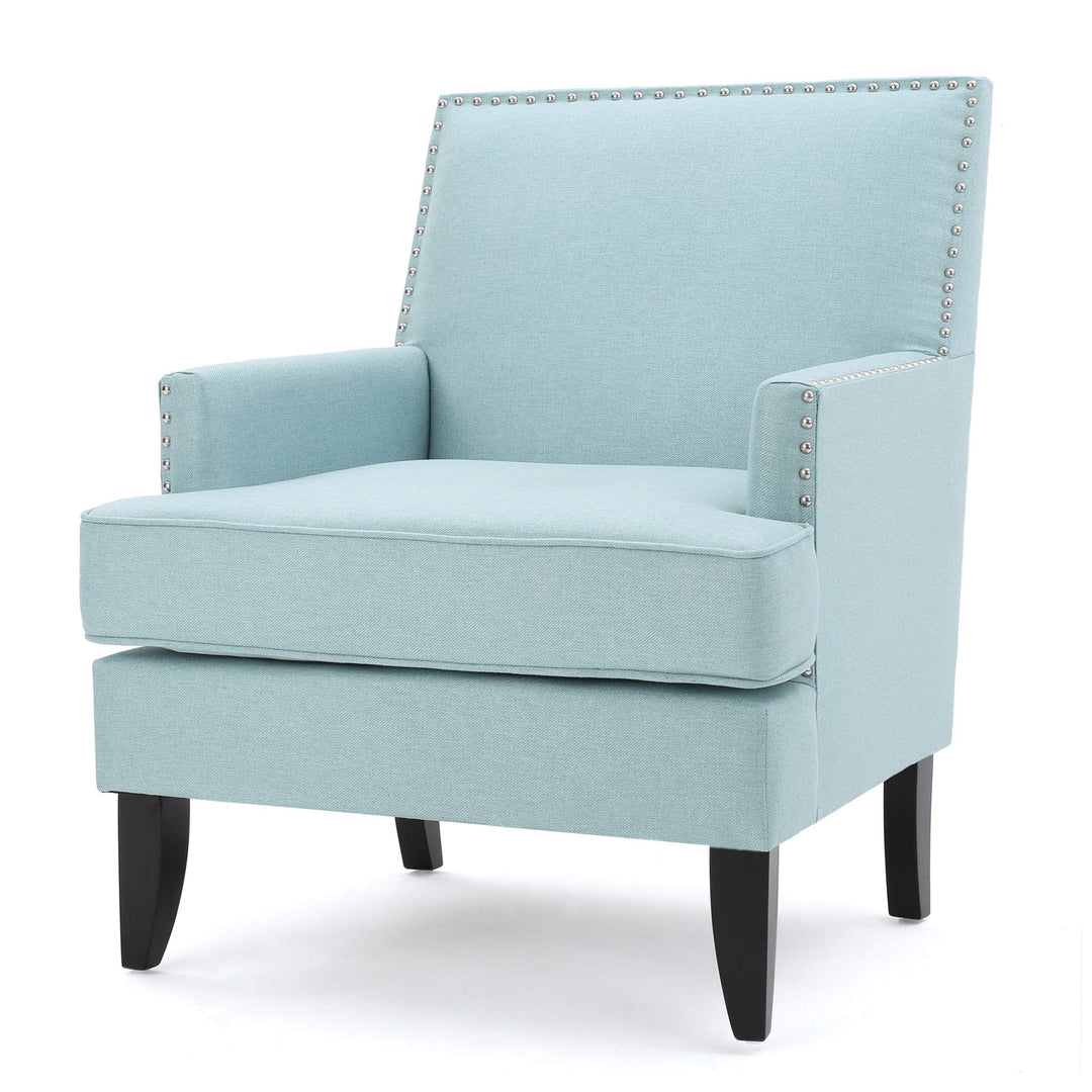 Christopher Knight Home Tilla Fabric Club Chair Light Blue 29.13D x 30.31W x .