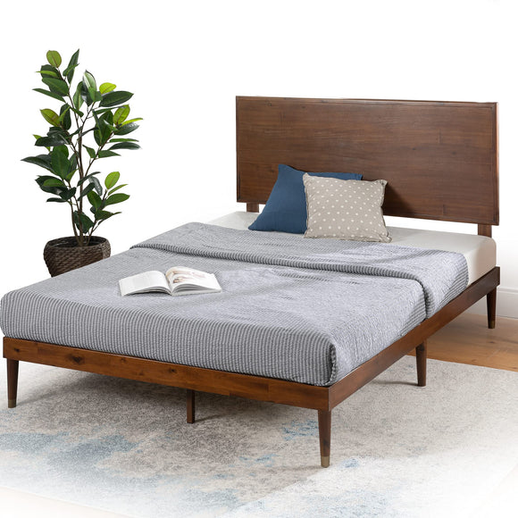 ZINUS Raymond Platform Bed Frame with Adjustable Headboard Solid King