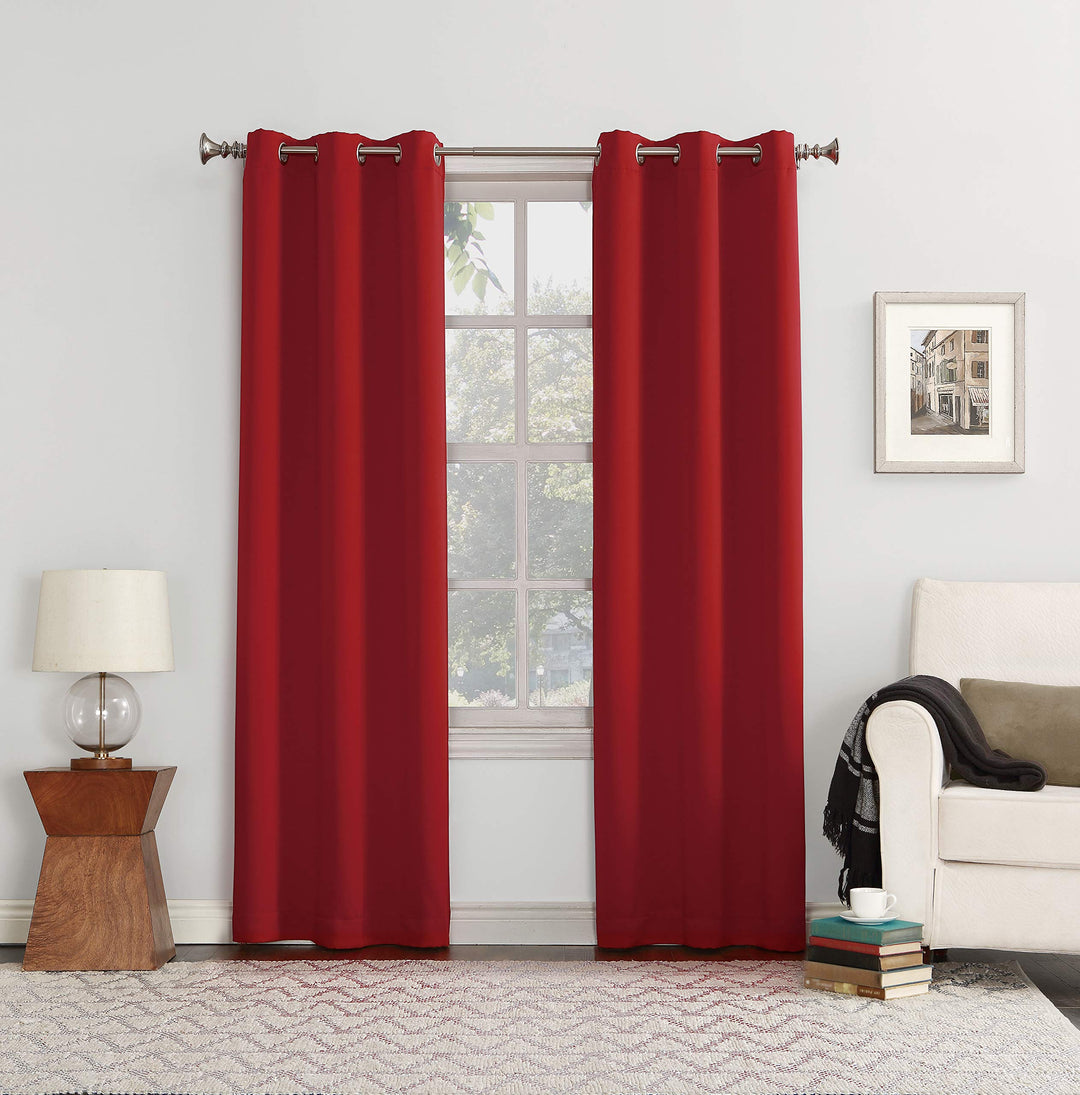 Sun Zero Hayden Energy Saving Blackout Grommet 1-Piece Curtain Panel, Single Panel