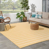 Nourison Positano Indoor/Outdoor Yellow Ivory 8' x 10' Area Rug Easy Cleaning 8' x 10' - Yellow/Ivory