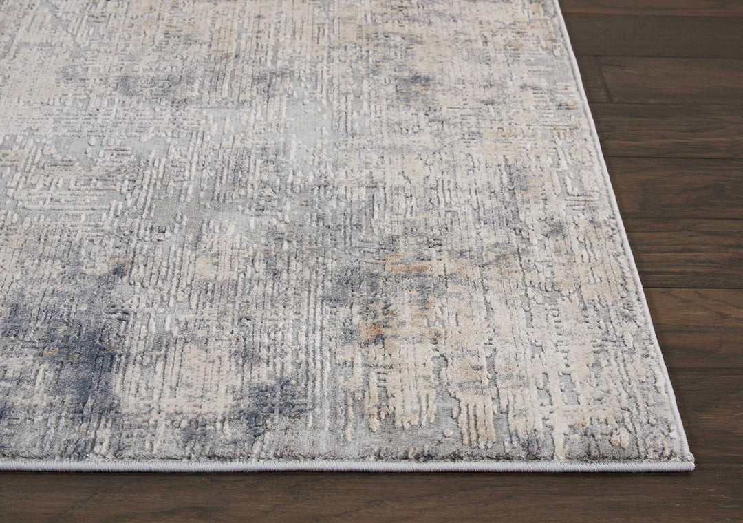 Rustic Textures Distressed Contemporary Abstract Area Rug