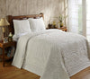 Better Trends Chenille Bedspreads Set Full/Double Size Trevor Collection Ivory - Full