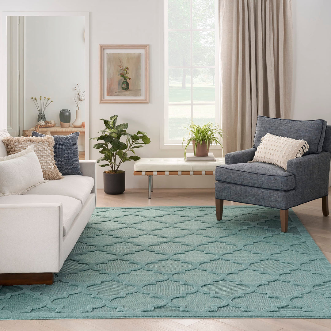 Nourison Easy Care Indoor/Outdoor Moroccan Trellis Area Rug