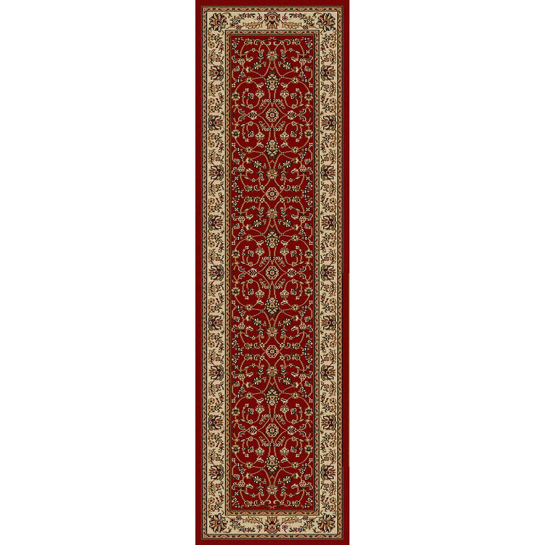 Admire Home Living Amalfi Traditional Oriental Scroll Pattern Area Rug Red 2'2 X Red 2'2" x 7'7" Runner