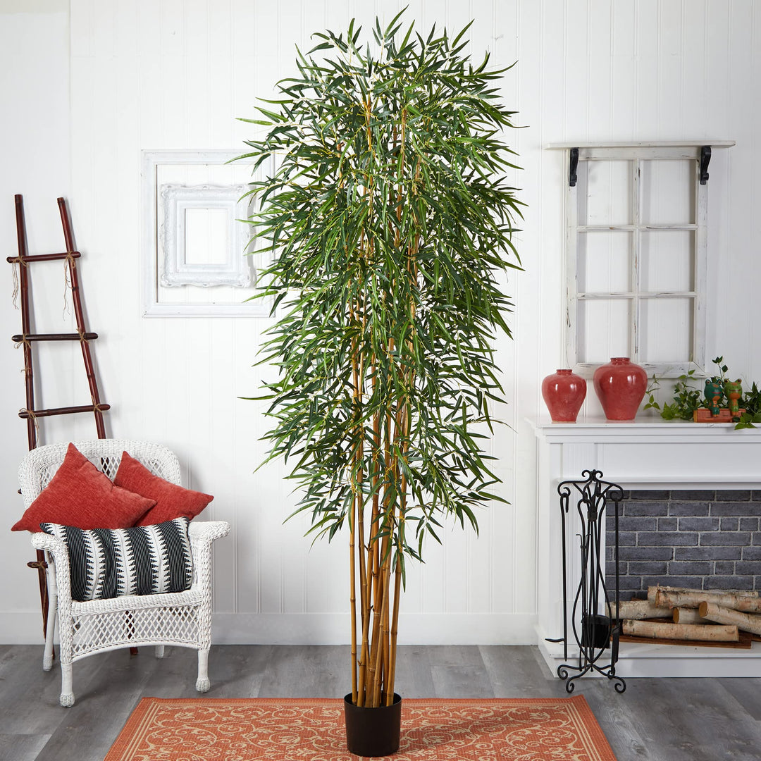 Nearly Natural 8ft. Fancy Style Bamboo Silk Tree