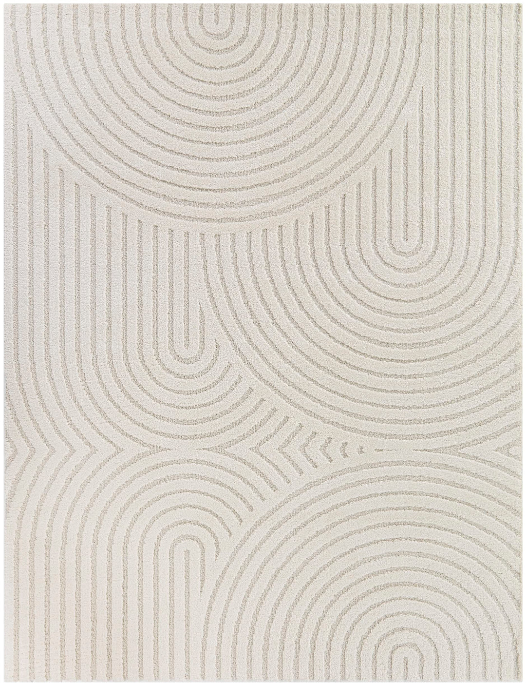 Balta Rugs Caserio Modern Geometric Area Rug Cream 5' 3" x 7' 5'3" x 7' - Cream