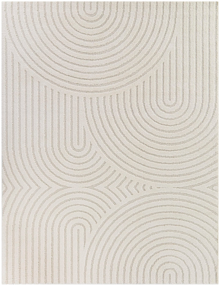 Balta Rugs Caserio Modern Geometric Area Rug Cream 5' 3" x 7' 5'3" x 7' - Cream