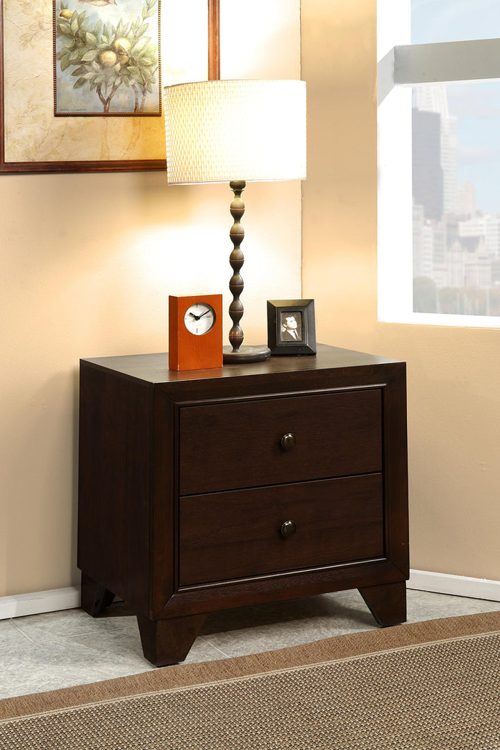 Acme Furniture Madison Wood Nightstand in Espresso - Diamond Home USA