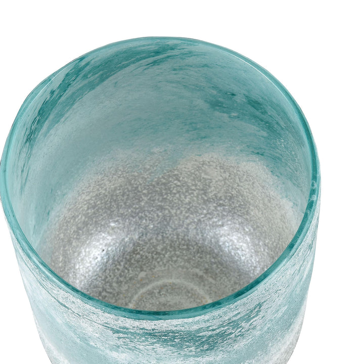 Vase Small Blue Transitional Glass