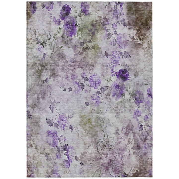 Addison Rugs Chantille ACN724 Purple 5' x 7'6" Indoor Outdoor Area Rug Easy Purple - 5' x 7'6"