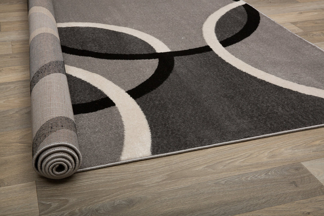 Rugshop Modern Abstract Circles Area Rug