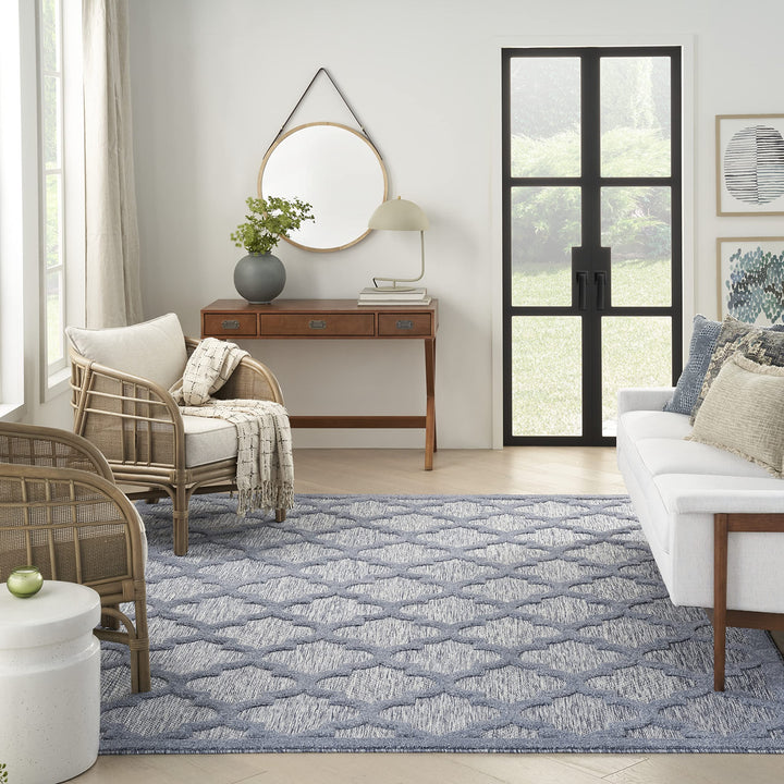 Nourison Easy Care Indoor/Outdoor Moroccan Trellis Area Rug