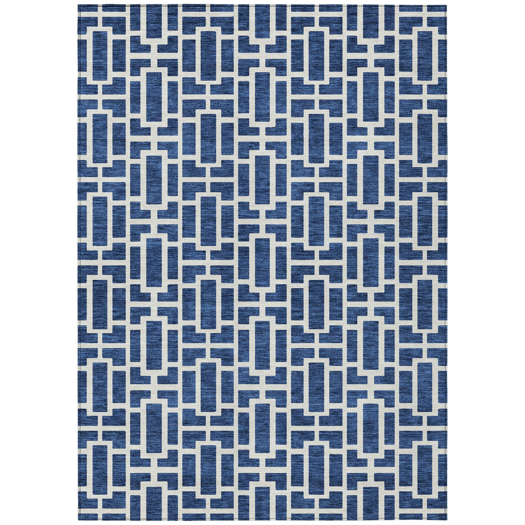 Addison Rugs Chantille ACN916 Navy 10' x 14' Indoor/Outdoor Machine Washable Navy - 10' x 14'