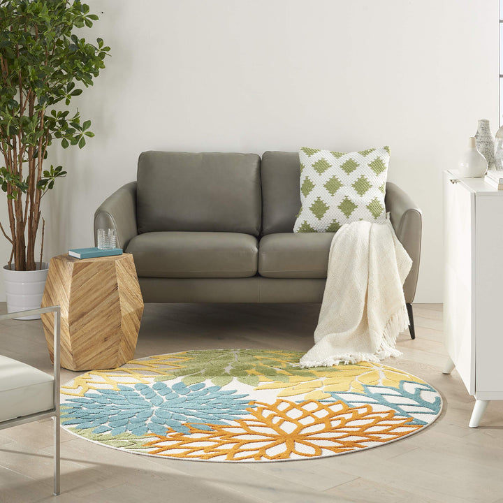 Nourison Aloha Floral Modern, Indoor/Outdoor Area Rug