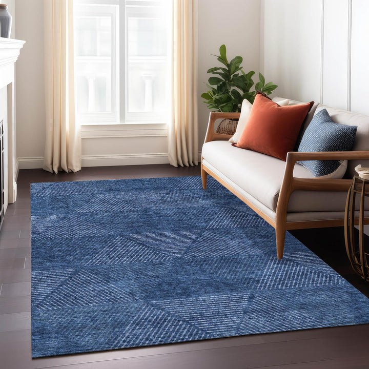 Machine Washable Indoor/ Outdoor Chantille Prism Contemporary Rug