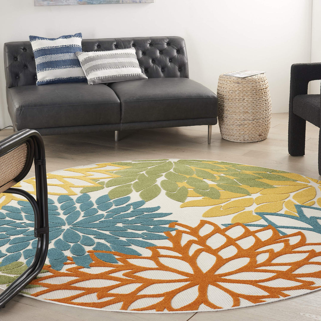 Nourison Aloha Floral Modern, Indoor/Outdoor Area Rug