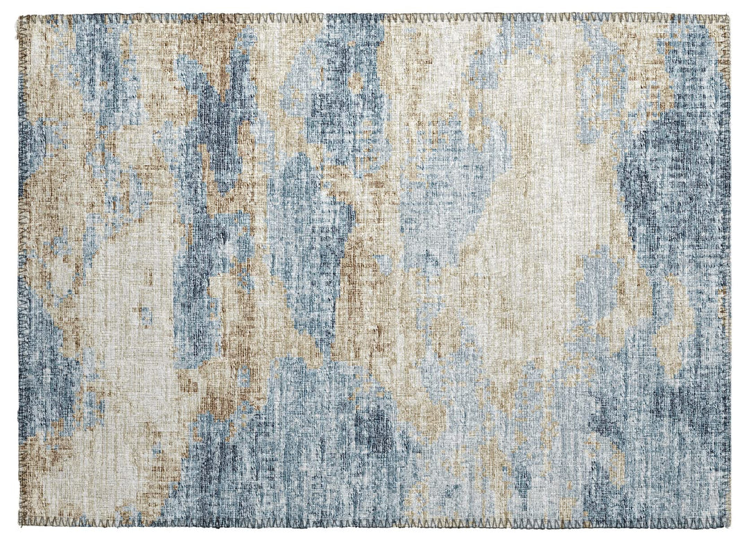 Indoor/ Outdoor Accord Modern Waves Washable Rug New