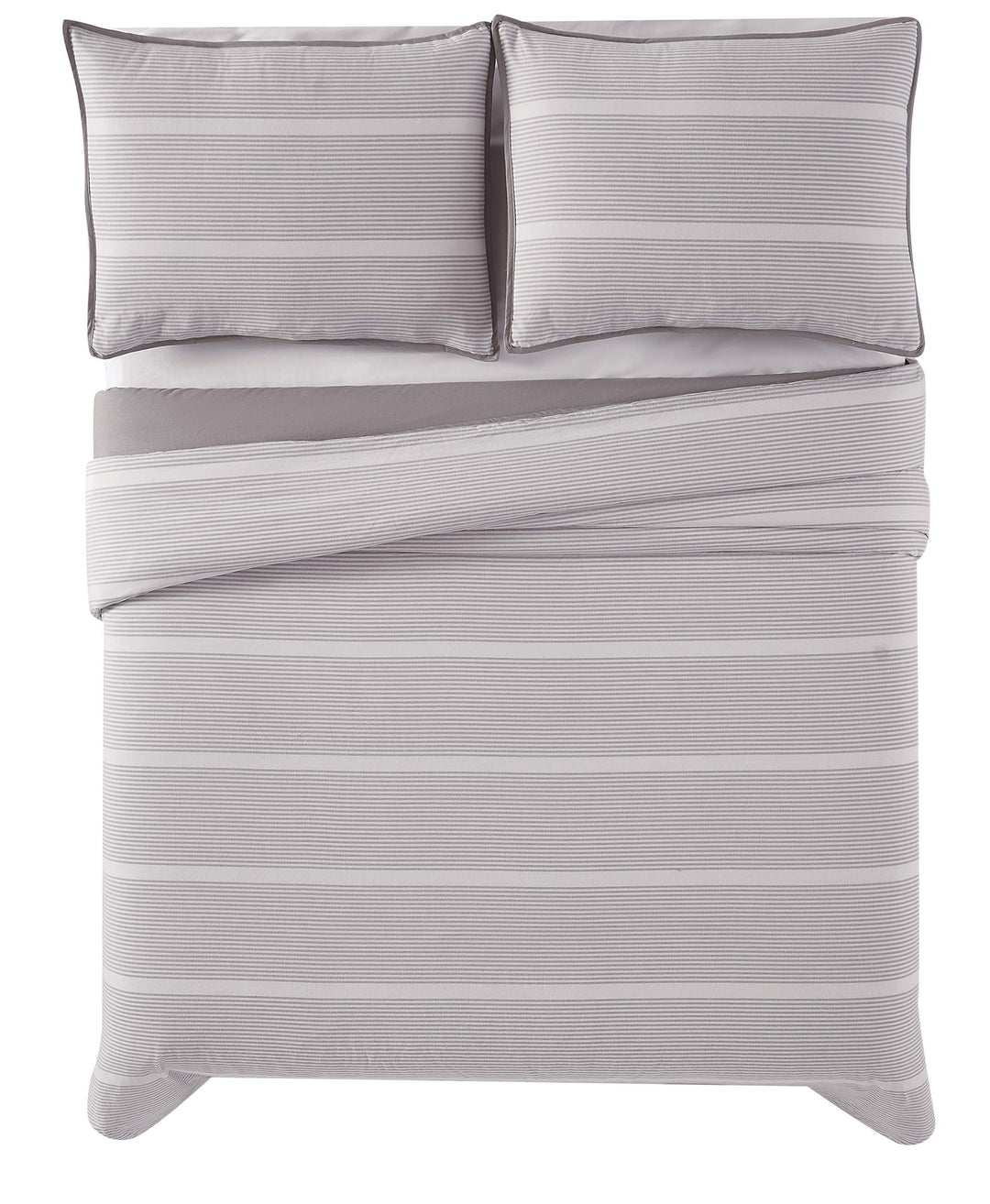 Brooklyn Loom - 3-Piece King Comforter and Sham Set - Niari Yarn Dye Stripe